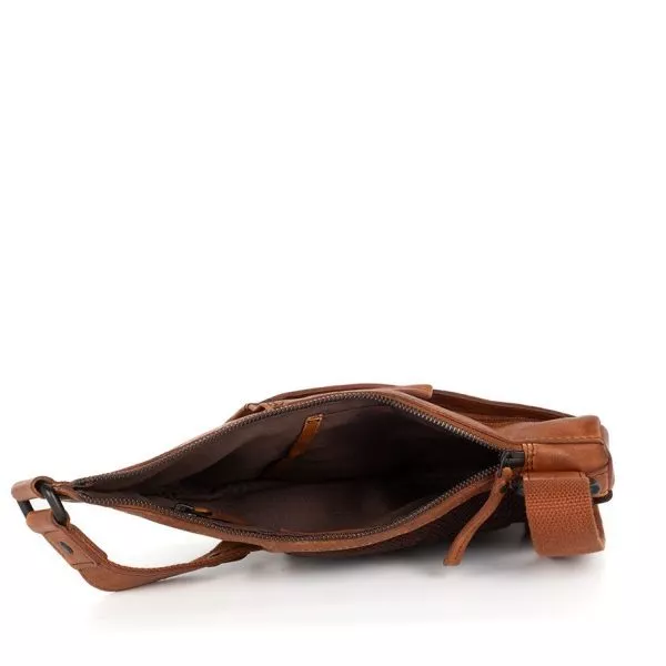 Sling bag sac bandoulière cuir cognac montpellier spike & sparrow
