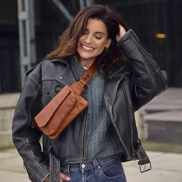 Sac banane rectangle cuir Montpellier spikes & sparrow