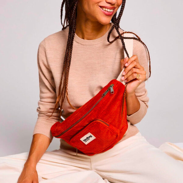 Banane sofia en velours de la marque hindbag