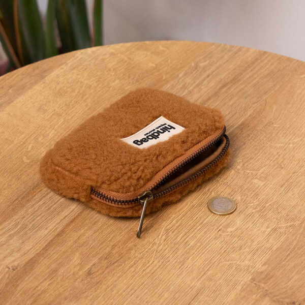 Porte-monnaie Lili Teddy Brun en fausse fourrure Hindbag Montpellier