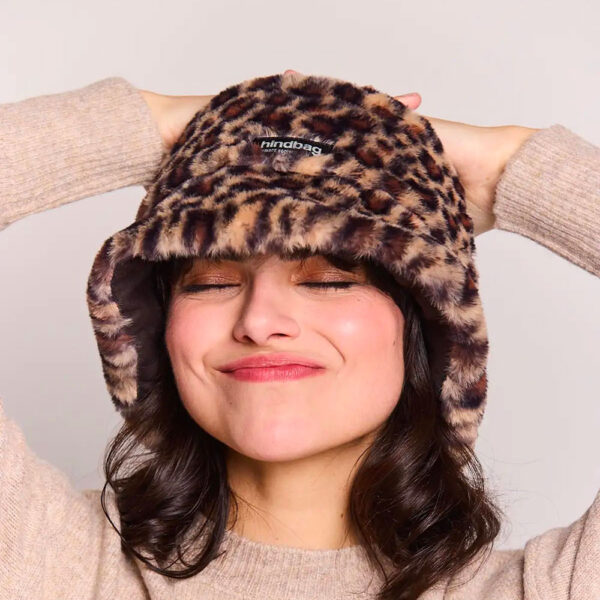 Bob fausse fourrure léopard Hindbag accessoire mode éco-responsable à Montpellier