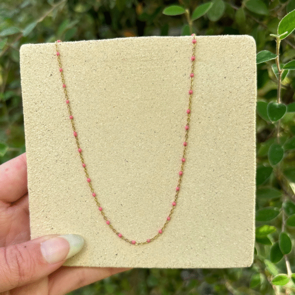 Collier acier inoxydable résine bleu foncé montpellier