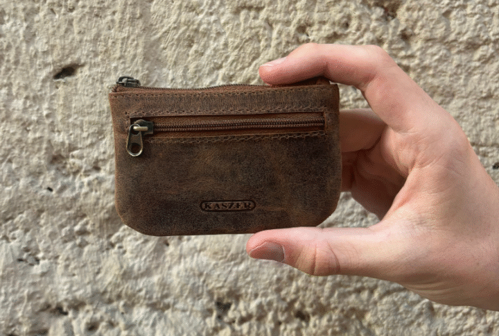 porte monnaie cuir Kaszer Montpellier