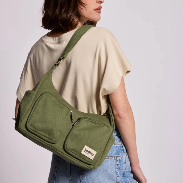 Sac multipocket Émile Hindbag en coton bio avec plusieurs poches