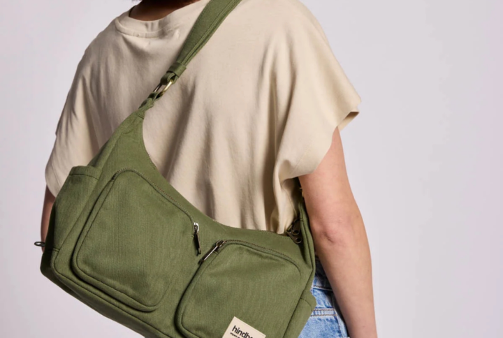 Sac multipocket Émile Hindbag en coton bio avec plusieurs poches