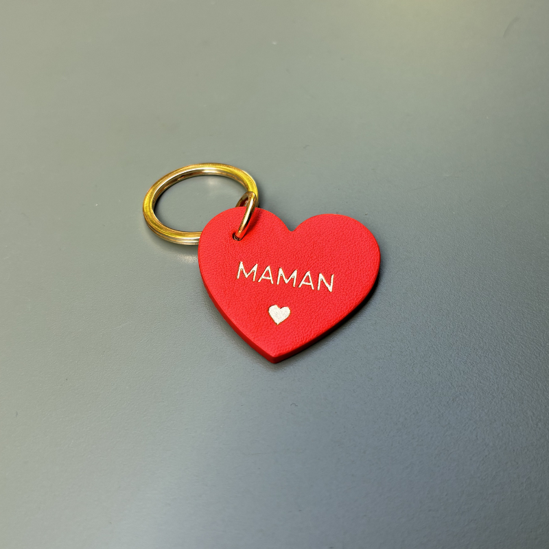 porte-cles-maman-coeur-cuir-fete-des-meres-montpellier