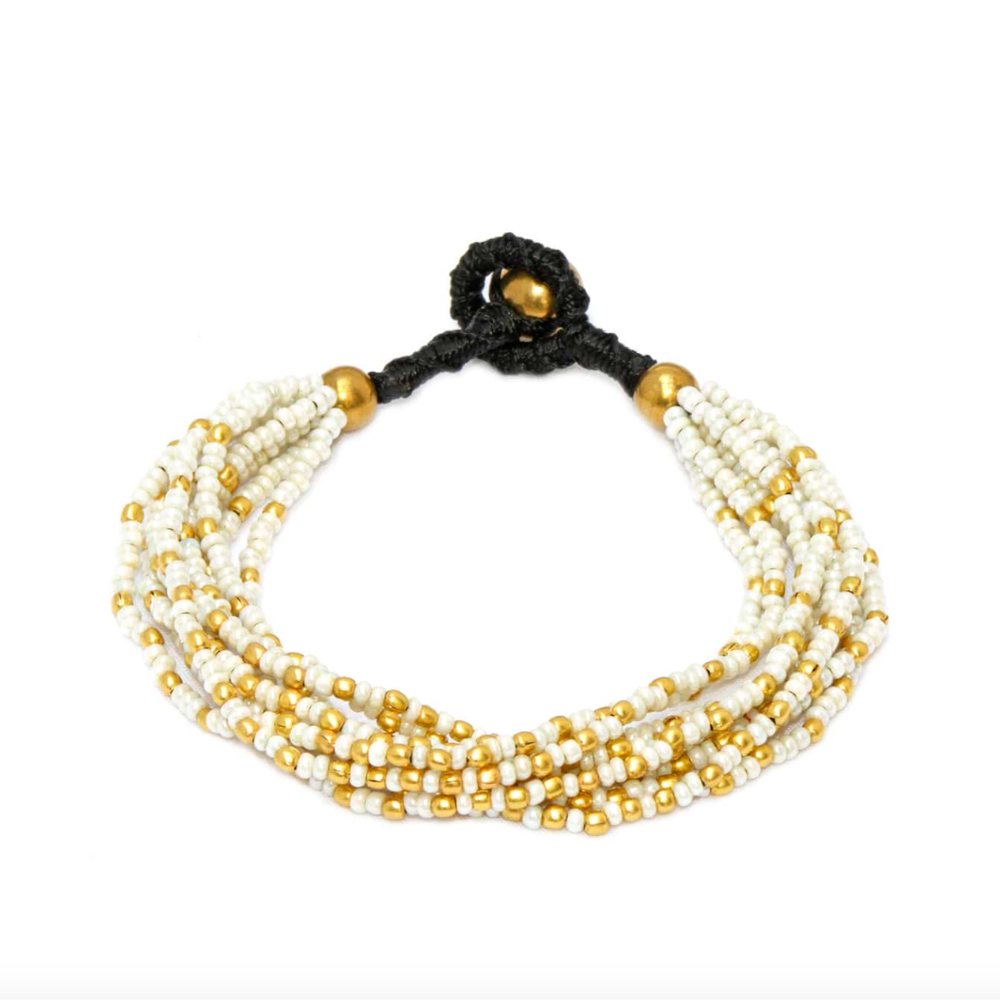 Bracelet Boudicca Blanc Nacrée-BCD309