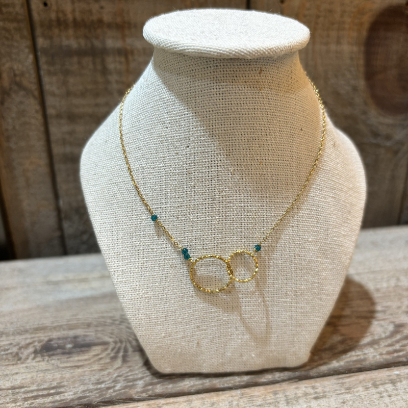 collier-dore-double-anneau-bleu-iris-montpellier