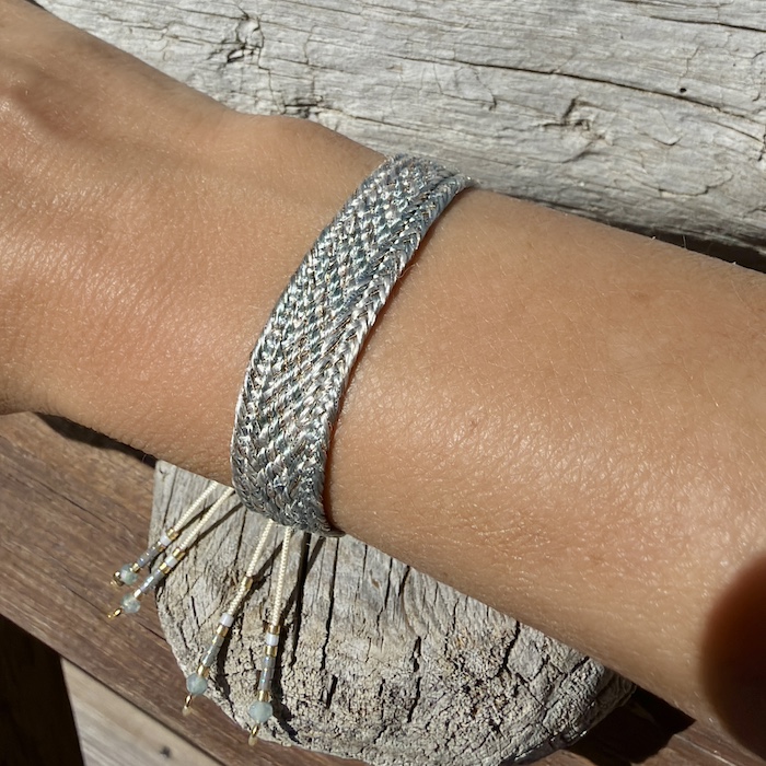 Bracelet tissage soie cloetlou